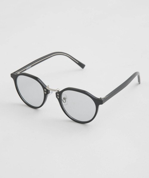 NANO universe（ナノユニバース）の「LB.04/アイウェア/ボストン型 1（サングラス・メンズ・ライトグレー/パープル・FREE）」の6枚目の写真