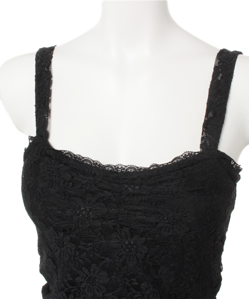 WEGO（ウィゴー）の「WEGO/カップインレースキャミソール（キャミソール・レディース・ホワイト/ブラック・FREE）」の5枚目の写真