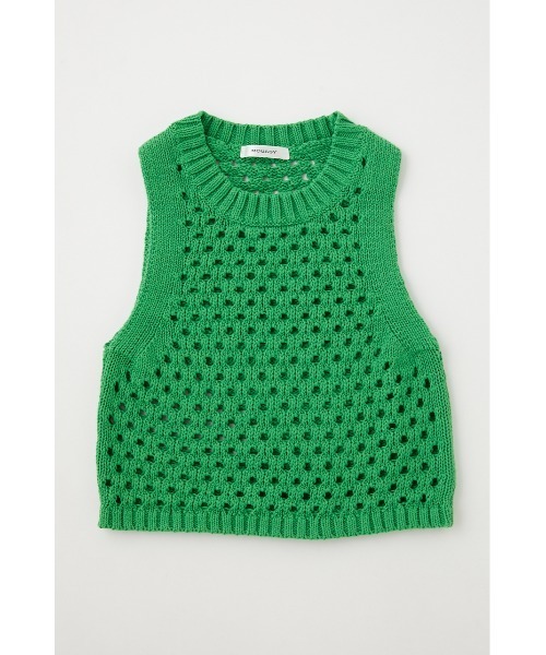 MOUSSY（マウジー）の「CROCHET タンクトップ（タンクトップ・レディース・アイボリー/グリーン/ブラウン・FREE）」の9枚目の写真