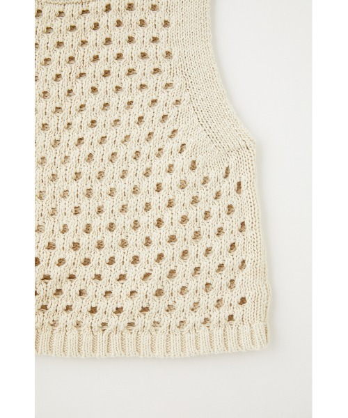 MOUSSY（マウジー）の「CROCHET タンクトップ（タンクトップ・レディース・アイボリー/グリーン/ブラウン・FREE）」の8枚目の写真