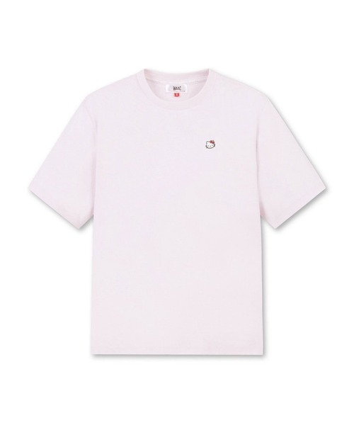 WAAC(ワック)の「WOMENS ハローキティコラボ BACKプロント Tシャツ(Tシャツ/カットソー・レディース・ホワイト/ピンク/ネイビー・3/1/2)」の3枚目の写真