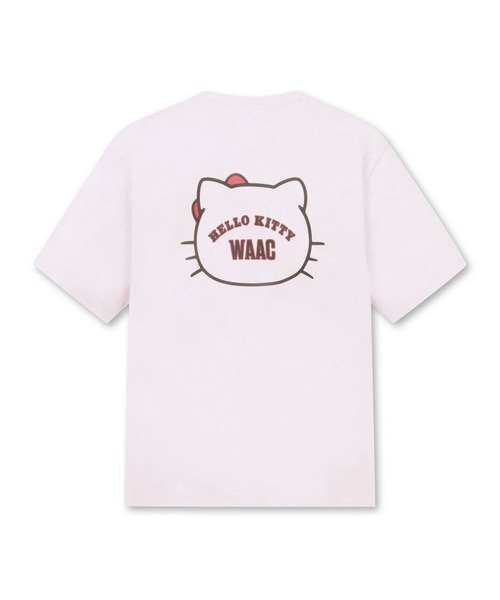 WAAC(ワック)の「WOMENS ハローキティコラボ BACKプロント Tシャツ(Tシャツ/カットソー・レディース・ホワイト/ピンク/ネイビー・3/1/2)」の7枚目の写真