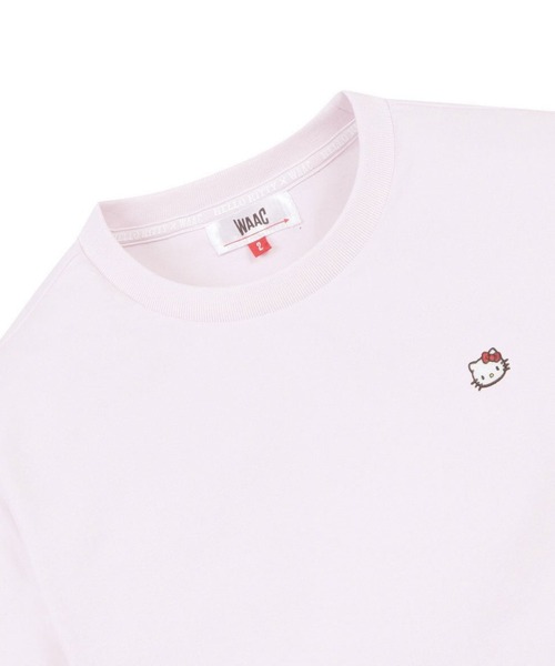 WAAC(ワック)の「WOMENS ハローキティコラボ BACKプロント Tシャツ(Tシャツ/カットソー・レディース・ホワイト/ピンク/ネイビー・3/1/2)」の8枚目の写真