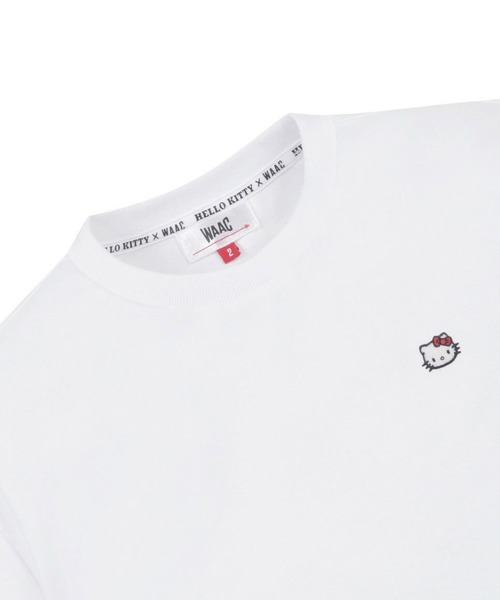 WAAC(ワック)の「WOMENS ハローキティコラボ BACKプロント Tシャツ(Tシャツ/カットソー・レディース・ホワイト/ピンク/ネイビー・3/1/2)」の11枚目の写真