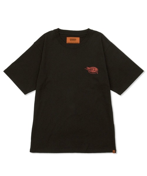 UNIVERSAL OVERALL(ユニバーサルオーバーオール)の「ユニバーサルオーバーオール プリントTシャツ / ロゴTシャツ / RESTAURANT TEE(Tシャツ/カットソー・メンズ・ブラック×レッド/ブラック×ホワイト/ホワイト×レッド・M/L/S/XL)」の7枚目の写真