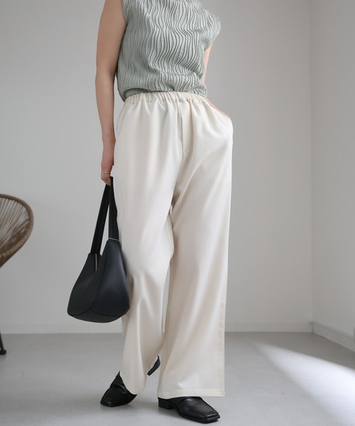 ap retro（アプレトロ）の「ウエストゴムリラックスパンツ / イージーパンツ（その他パンツ・レディース・チャコールグレー/アイボリー/グレー/ブラック・FREE）」の7枚目の写真