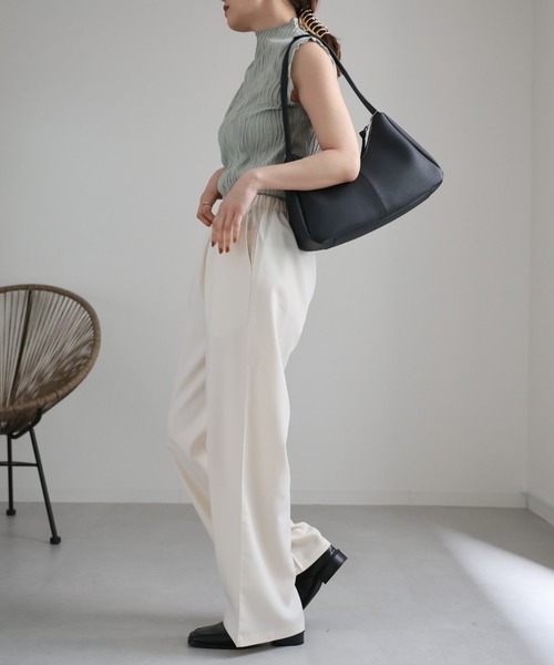 ap retro（アプレトロ）の「ウエストゴムリラックスパンツ / イージーパンツ（その他パンツ・レディース・チャコールグレー/アイボリー/グレー/ブラック・FREE）」の14枚目の写真