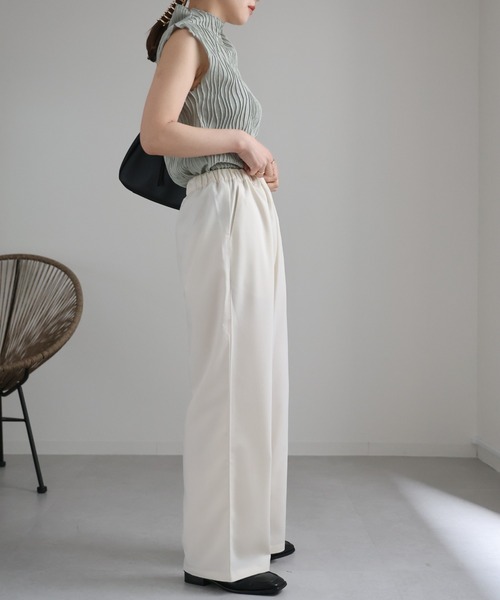 ap retro（アプレトロ）の「ウエストゴムリラックスパンツ / イージーパンツ（その他パンツ・レディース・チャコールグレー/アイボリー/グレー/ブラック・FREE）」の15枚目の写真