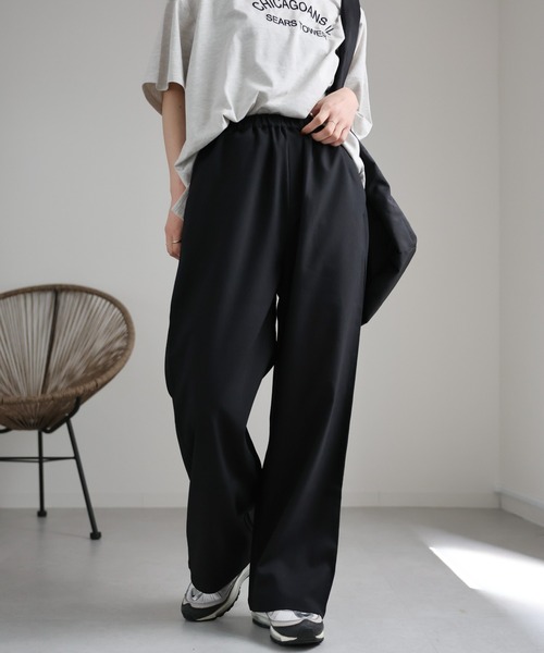 ap retro（アプレトロ）の「ウエストゴムリラックスパンツ / イージーパンツ（その他パンツ・レディース・チャコールグレー/アイボリー/グレー/ブラック・FREE）」の19枚目の写真