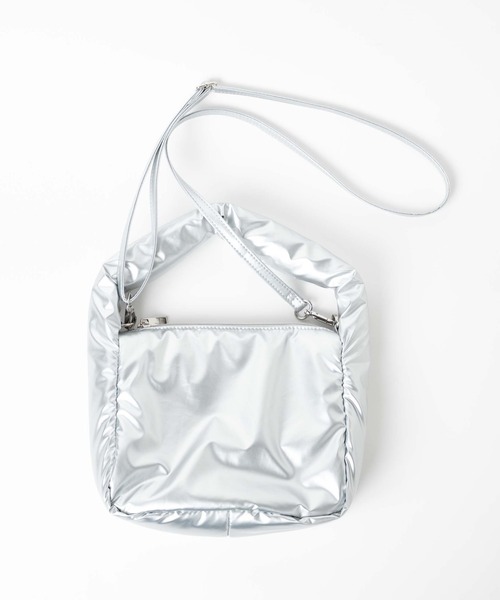 WEGO（ウィゴー）の「WEGO/【一部店限定】パデッドミニショルダー（ショルダーバッグ・レディース・サックスブルー/シルバー・FREE）」の10枚目の写真