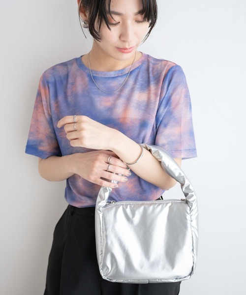 WEGO（ウィゴー）の「WEGO/【一部店限定】パデッドミニショルダー（ショルダーバッグ・レディース・サックスブルー/シルバー・FREE）」の5枚目の写真