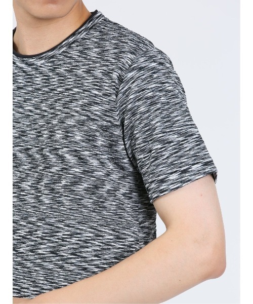 m.f.editorial（エムエフエディトリアル）の「【ストレッチ】m.f.エディトリアル メンズ ふくれケーブル クルーネック半袖Tシャツ（Tシャツ/カットソー・メンズ・ホワイト×ブラック/サックスブルー/ライトグレー・MEDIUM/X-LARGE/LARGE）」の17枚目の写真