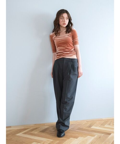 Ungrid（アングリッド）の「ベロアフィットTee（Tシャツ/カットソー・レディース・オレンジ/グリーン/ヘザーグレー・FREE）」の10枚目の写真