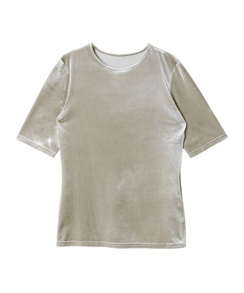 Ungrid（アングリッド）の「ベロアフィットTee（Tシャツ/カットソー・レディース・オレンジ/グリーン/ヘザーグレー・FREE）」の15枚目の写真