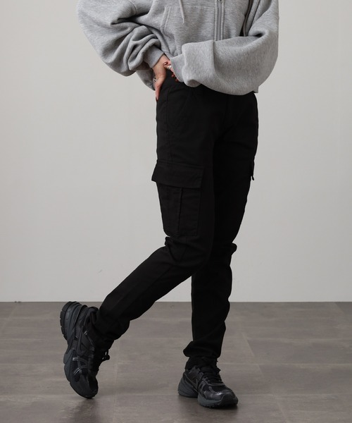 atONE(アットワン)の「atONE ツイルカーゴパンツ(カーゴパンツ・レディース・ブラック/ベージュ/カーキ・L/LL/3L/4L/M)」の7枚目の写真
