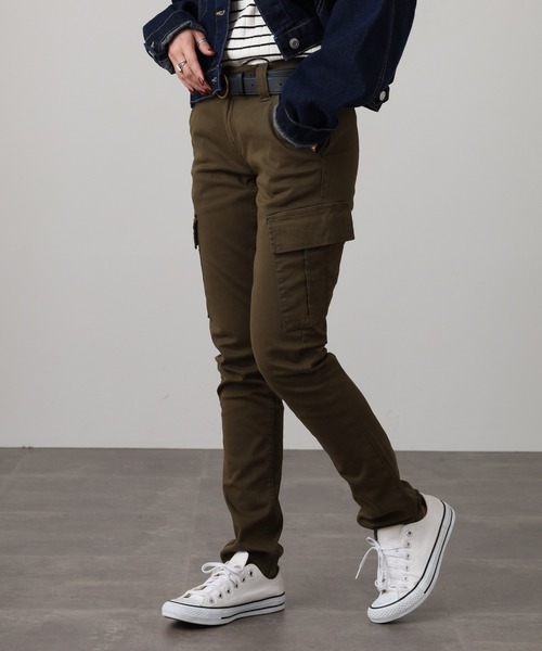 atONE(アットワン)の「atONE ツイルカーゴパンツ(カーゴパンツ・レディース・ブラック/ベージュ/カーキ・L/LL/3L/4L/M)」の17枚目の写真