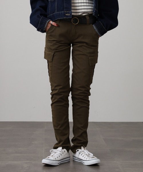 atONE(アットワン)の「atONE ツイルカーゴパンツ(カーゴパンツ・レディース・ブラック/ベージュ/カーキ・L/LL/3L/4L/M)」の15枚目の写真