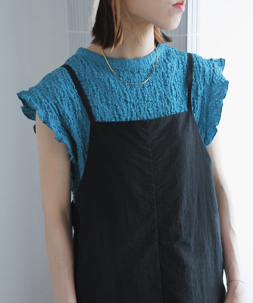 Crisp（クリスプ）の「ナイロンキャミサロペット（サロペット/オーバーオール・レディース・ブラック/カーキ・FREE）」の20枚目の写真