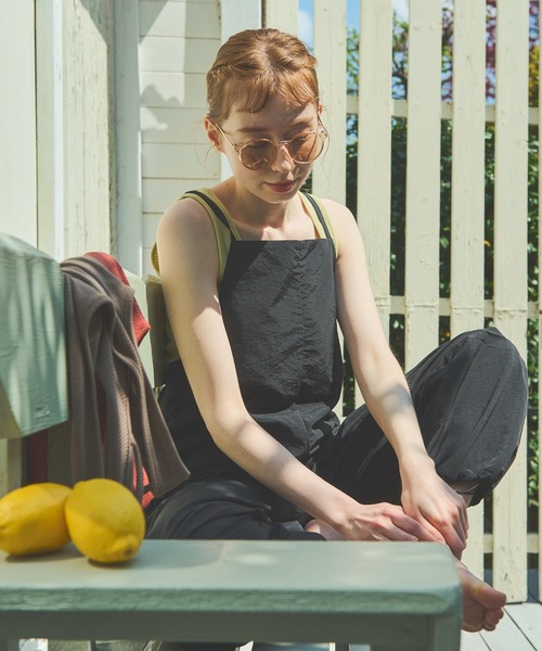 Crisp（クリスプ）の「ナイロンキャミサロペット（サロペット/オーバーオール・レディース・ブラック/カーキ・FREE）」の21枚目の写真