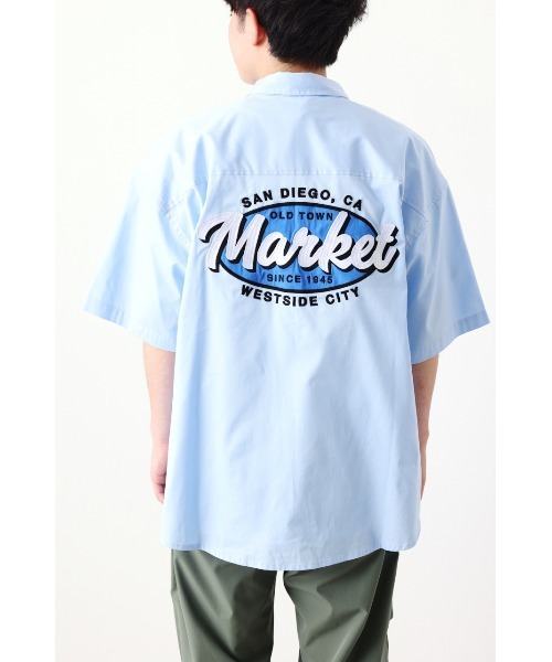 RODEO CROWNS WIDE BOWL(ロデオクラウンズワイドボウル)の「MARKET カラーシャツ(シャツ/ブラウス・メンズ・ブラック/ベージュ/イエロー/ライトブルー・LARGE/MEDIUM)」の17枚目の写真