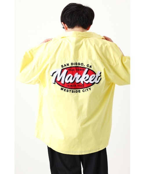 RODEO CROWNS WIDE BOWL(ロデオクラウンズワイドボウル)の「MARKET カラーシャツ(シャツ/ブラウス・メンズ・ブラック/ベージュ/イエロー/ライトブルー・LARGE/MEDIUM)」の20枚目の写真