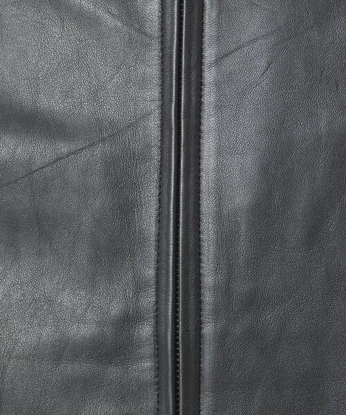green label relaxing（グリーンレーベルリラクシング）の「レザー ジャケット ブルゾン（ブルゾン・メンズ・ブラック・S/M/L/XL）」の14枚目の写真