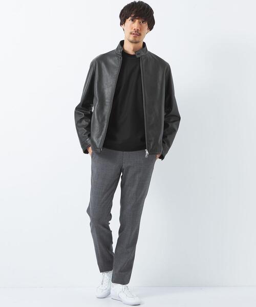 green label relaxing（グリーンレーベルリラクシング）の「レザー ジャケット ブルゾン（ブルゾン・メンズ・ブラック・S/M/L/XL）」の17枚目の写真