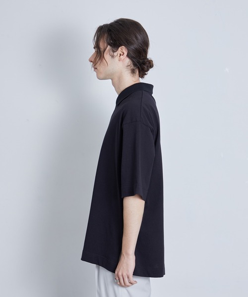 JUNRED(ジュンレッド)の「ハーフジップポロルーズPO(Tシャツ/カットソー・メンズ・ブラック/ミント/ライトグレー・L/M/S)」の15枚目の写真