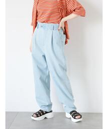 ehka sopo | デニムテーパードパンツ(デニムパンツ)