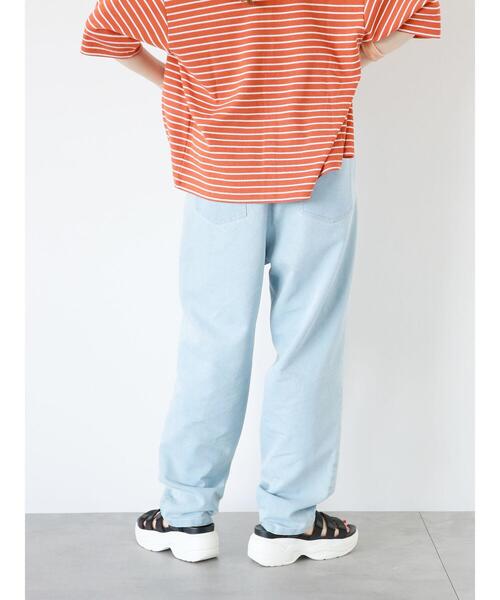 ehka sopo（エヘカソポ）の「デニムテーパードパンツ（デニムパンツ・レディース・ブルー/サックスブルー/ネイビー・F）」の14枚目の写真