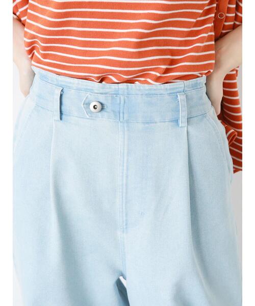 ehka sopo（エヘカソポ）の「デニムテーパードパンツ（デニムパンツ・レディース・ブルー/サックスブルー/ネイビー・F）」の16枚目の写真