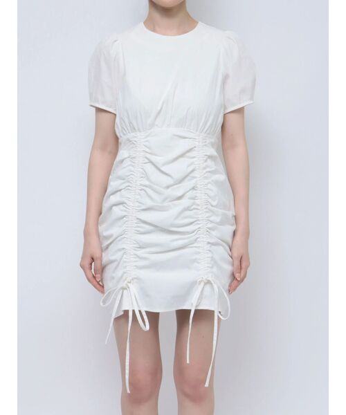 EVRIS（エヴリス）の「【WEB限定】ドロストミニワンピース（ワンピース・レディース・ブラック/ホワイト・FREE）」の20枚目の写真