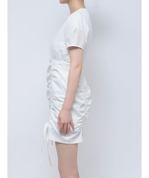 EVRIS（エヴリス）の「【WEB限定】ドロストミニワンピース（ワンピース・レディース・ブラック/ホワイト・FREE）」の21枚目の写真