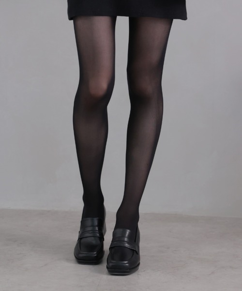 VIVIAN（ヴィヴィアン）の「スクエアトゥプラットフォームローファーパンプス　ZOZOTOWN+オフィシャルサイト限定商品（パンプス・レディース・ブラック・S/M/L/LL）」の4枚目の写真