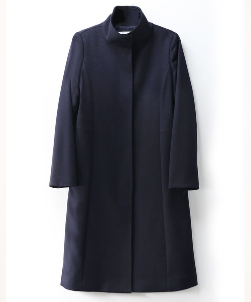 Filomo（フィローモ）の「[Filomo]カシミヤ ブレンドウールロングコートスタンドカラー（その他アウター・レディース・ネイビー/チャコールグレー/ブラック・M/L）」の8枚目の写真