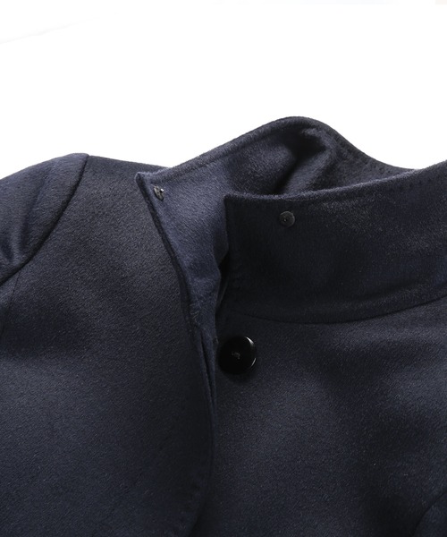 Filomo（フィローモ）の「[Filomo]カシミヤ ブレンドウールロングコートスタンドカラー（その他アウター・レディース・ネイビー/チャコールグレー/ブラック・M/L）」の7枚目の写真