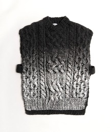 メゾンスペシャル　メタリックホイルケーブルショートニット Metallic Foil Cable Short Knit/メタリックホイルケーブル