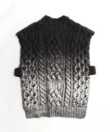 メゾンスペシャル　メタリックホイルケーブルショートニット Metallic Foil Cable Short Knit/メタリックホイルケーブル