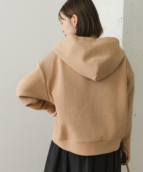 F by ROSSO(エフバイロッソ)の「F by ROSSO ダンボールニットショートZIPパーカー(パーカー・レディース・ベージュ/グレー・FREE)」の19枚目の写真