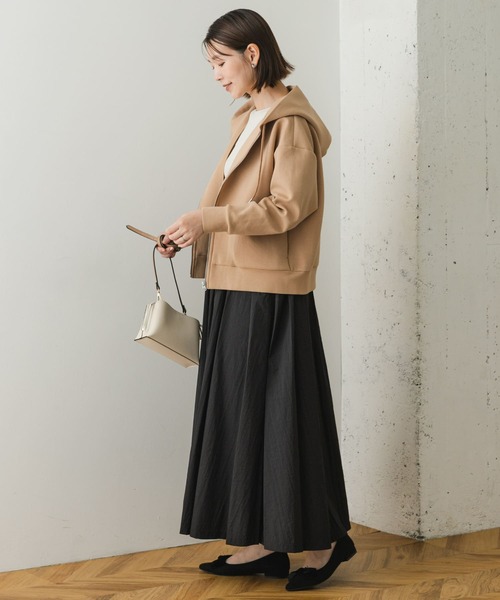 F by ROSSO(エフバイロッソ)の「F by ROSSO ダンボールニットショートZIPパーカー(パーカー・レディース・ベージュ/グレー・FREE)」の21枚目の写真