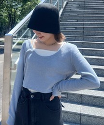 FREE'S MART | キャミセットショート丈カットソー(Tシャツ/カットソー)