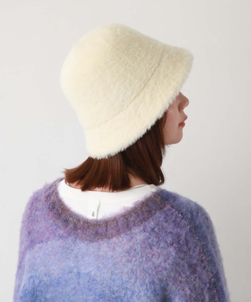 archives（アルシーヴ）の「ファーハット（ハット・レディース・ブラック/オフホワイト/グレイッシュベージュ・FREE）」の16枚目の写真