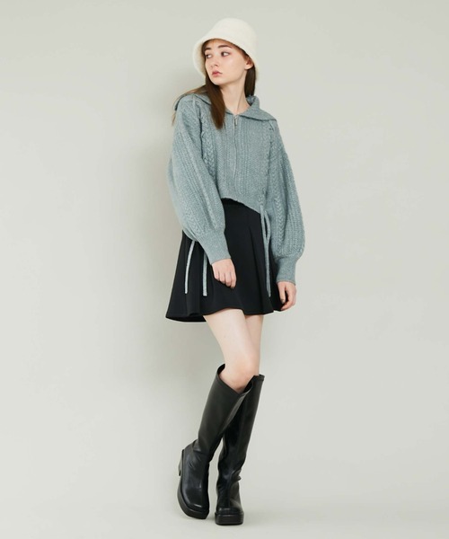 archives（アルシーヴ）の「ファーハット（ハット・レディース・ブラック/オフホワイト/グレイッシュベージュ・FREE）」の11枚目の写真