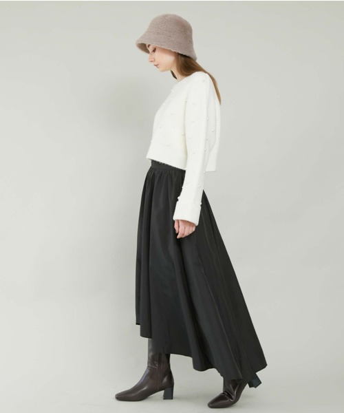 archives（アルシーヴ）の「ファーハット（ハット・レディース・ブラック/オフホワイト/グレイッシュベージュ・FREE）」の13枚目の写真