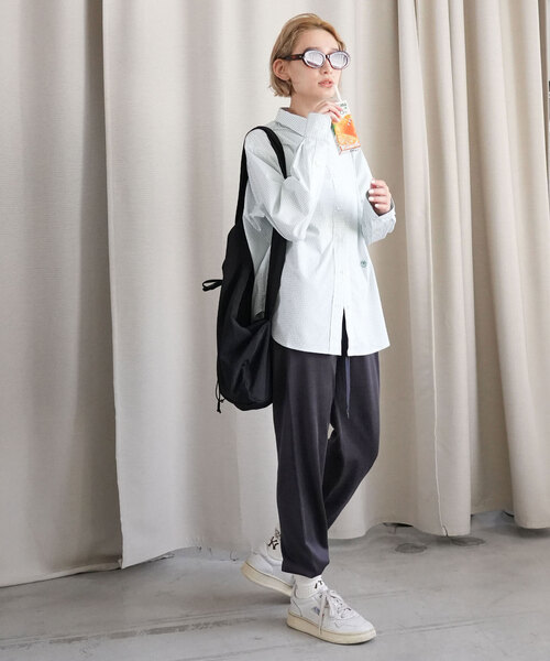 SLOBE IENA(スローブイエナ)の「SLOBE citron. MLB LOGO SOCKS-NYY(ソックス/靴下・レディース・ホワイト/サックスブルー・FREE)」の5枚目の写真
