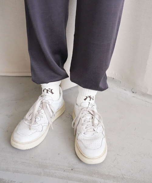 SLOBE IENA(スローブイエナ)の「SLOBE citron. MLB LOGO SOCKS-NYY(ソックス/靴下・レディース・ホワイト/サックスブルー・FREE)」の7枚目の写真