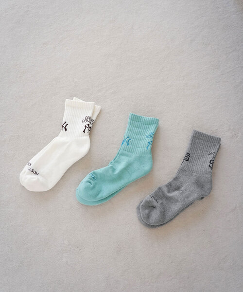 SLOBE IENA(スローブイエナ)の「SLOBE citron. MLB LOGO SOCKS-NYY(ソックス/靴下・レディース・ホワイト/サックスブルー・FREE)」の9枚目の写真