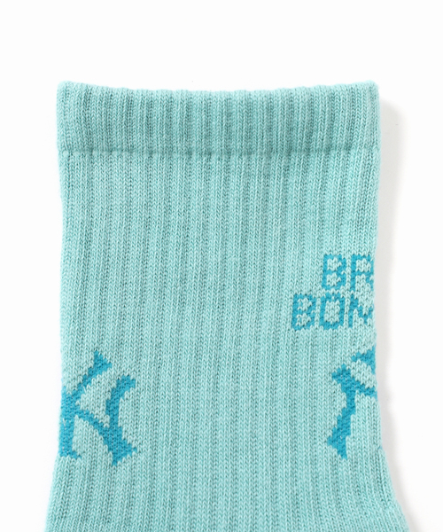 SLOBE IENA(スローブイエナ)の「SLOBE citron. MLB LOGO SOCKS-NYY(ソックス/靴下・レディース・ホワイト/サックスブルー・FREE)」の12枚目の写真