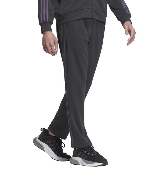 adidas(アディダス)の「アディダス adidas スリーストライプス ダブルニット トラックパンツ(その他パンツ・メンズ・グレー/ブラック×ホワイト/ネイビー/ブラック×ブラック・S/LL/M/L/3L)」の4枚目の写真