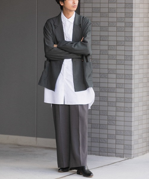 SENSE OF PLACE by URBAN RESEARCH（センスオブプレイスバイアーバンリサーチ）の「ダブルルーズジャケット（その他アウター・メンズ・グレー/ベージュ・LARGE/MEDIUM）」の6枚目の写真